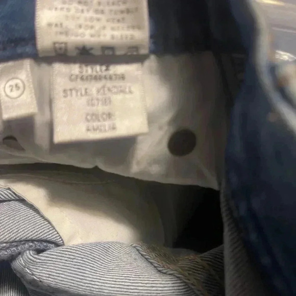 GRLFRND never worn “the kendall” medium wash frayed denim jeans 25 - Picture 7 of 7